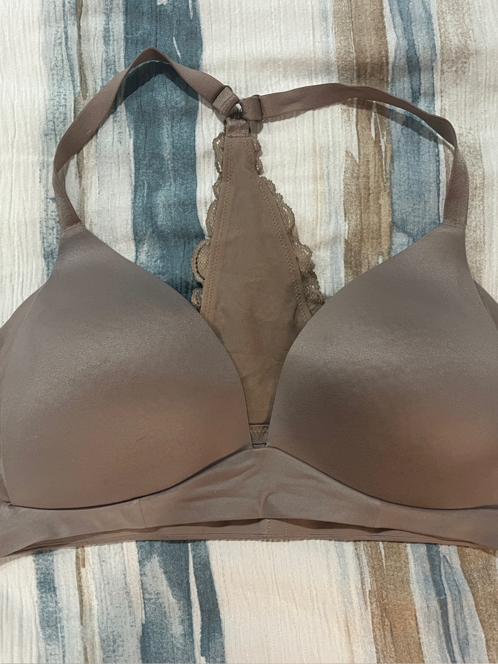 aerie Lace-Back Seamless Wireless Bra - Brown